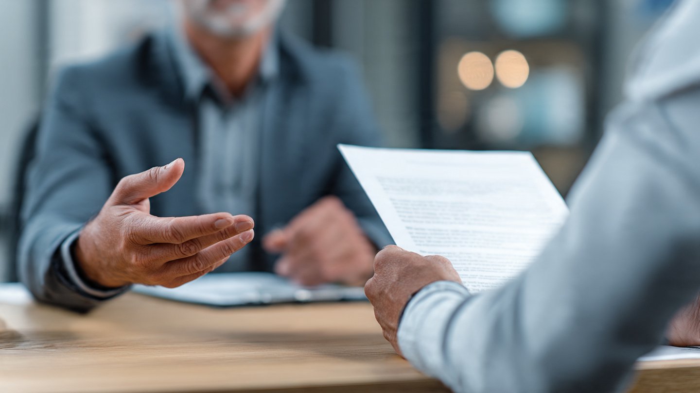 Business partners reviewing financial strategy with an outsourced CFO.